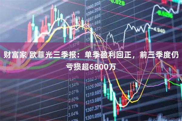 财富家 欧菲光三季报：单季盈利回正，前三季度仍亏损超6800万